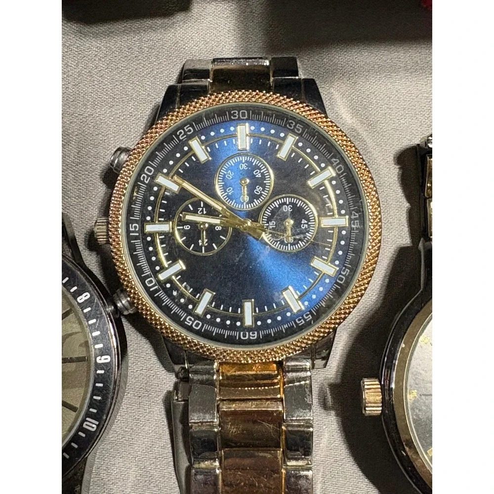 Mens Watch Lot 8pc Armitron Beverly Hills Polo Club INC Red Ape Digital Analog